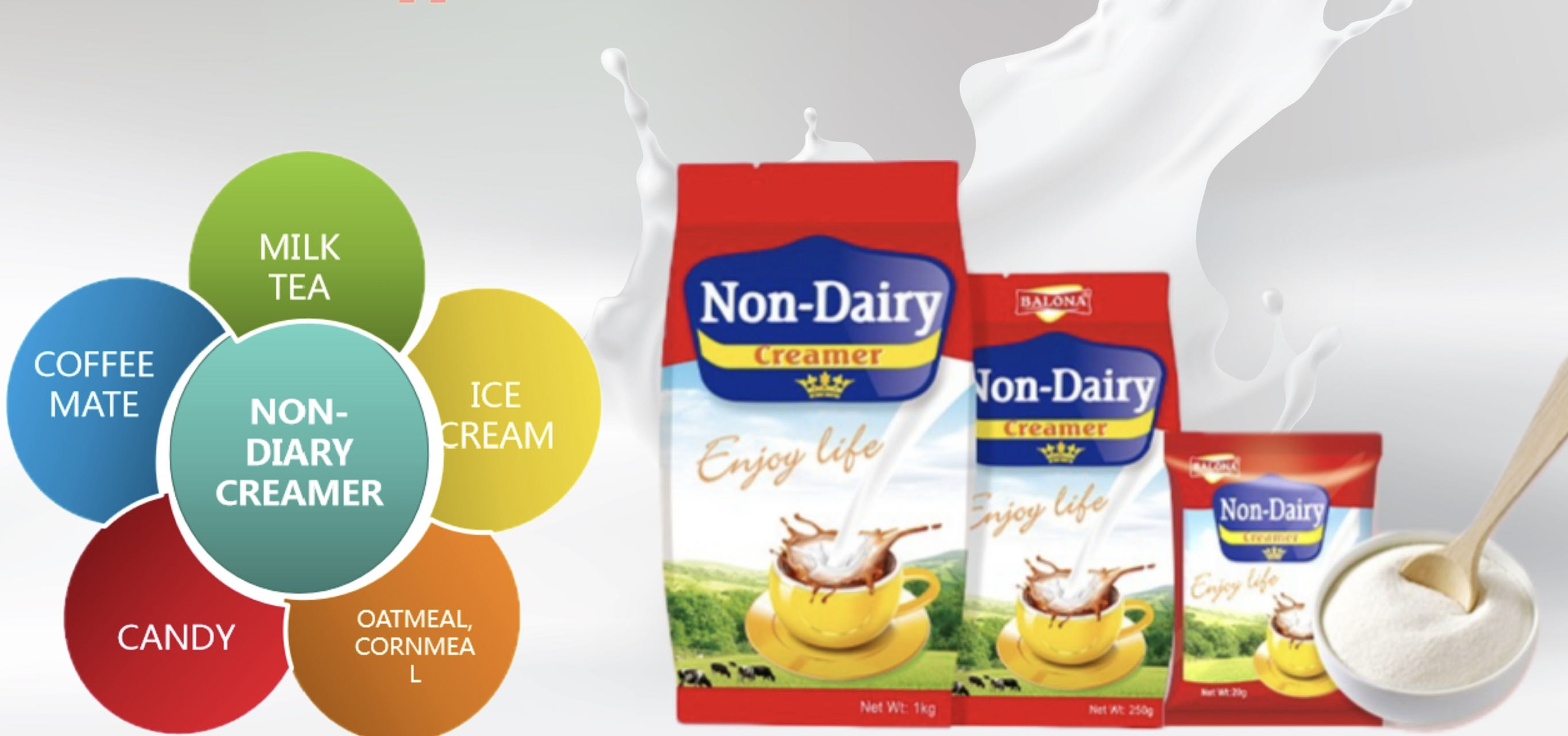 Non dairy creamer application