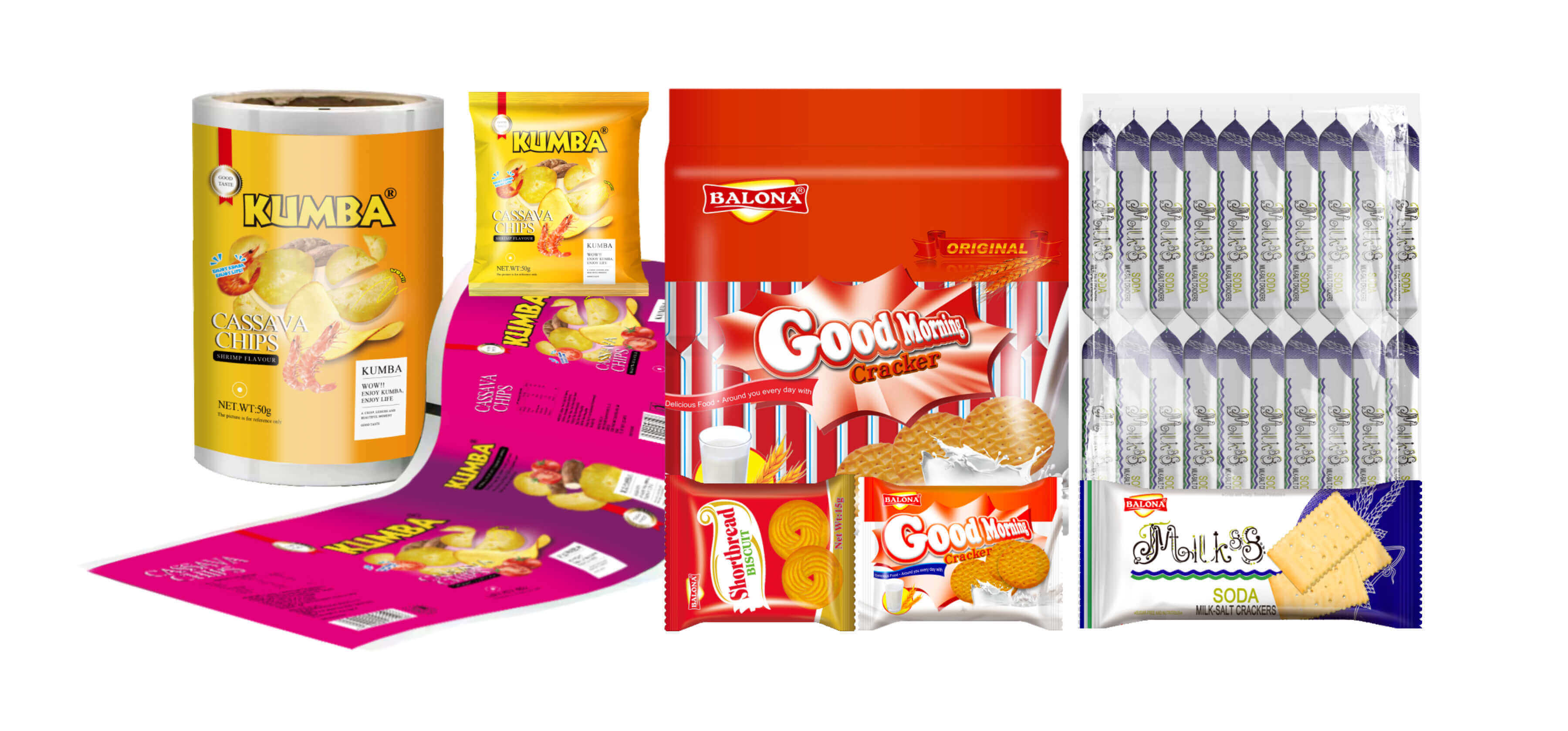 Stretch Plastic Packing Film Snack